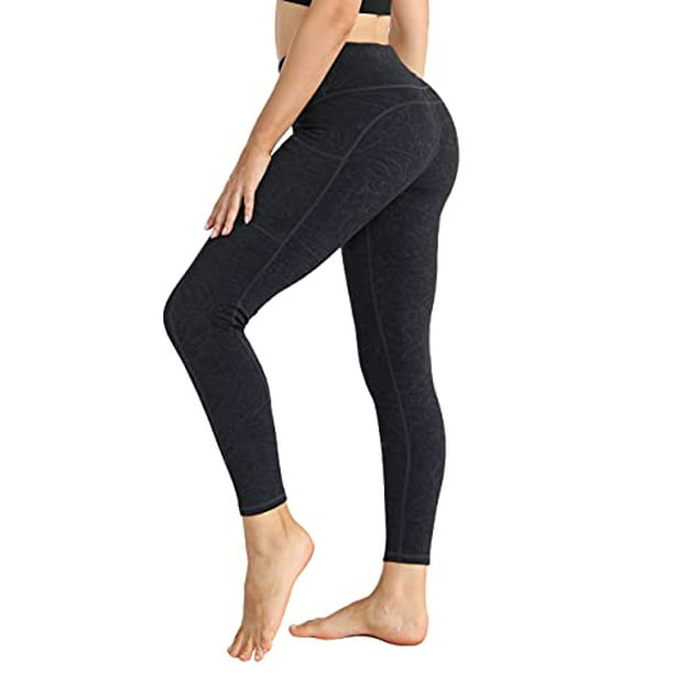 zeetoo High Waist Leggings for Women with 3 Pockets 4-Way Stretch Tummy Control Leggings for Yoga Workout Running Cycling Gym 
